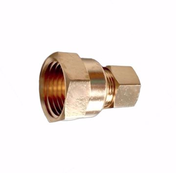 Picture of 3/8" x 1/2" Brass Compression x FIP Connector