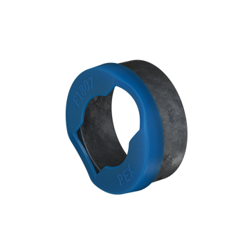 Picture of 1/2" PEX Copper Crimp Ring with Positioning Cap, Bag of 100