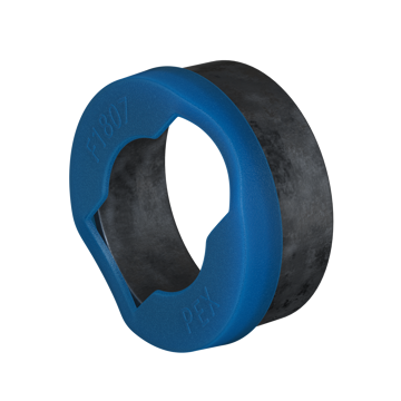 Picture of 3/4" PEX Copper Crimp Ring with Positioning Cap, Bag of 100