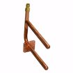 Picture of ½" F1960 PEX Double Stub Out Elbow with Square Mounting Flange, 7" x 8"