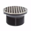 Picture of 4" LevelBest® Complete Heavy Duty Slab Drain System with 3-1/2" Plastic Spud and 5" Nickel Bronze Strainer