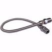 Picture of 3/8" OD (1/4" ID) X 12" Long, 1/2" Male Pipe Thread X 1/2" Male Pipe Thread, Uncoated Corrugated Stainless Steel Gas Connector