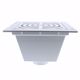Picture of 3" PVC Hub Fit Floor Sink with Full Top Grate and Flat Bottom Grate