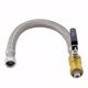 Picture of 3/4" x 3/4" FIP x 18" PlumBite® Push On Water Heater Connector with Ball Valve