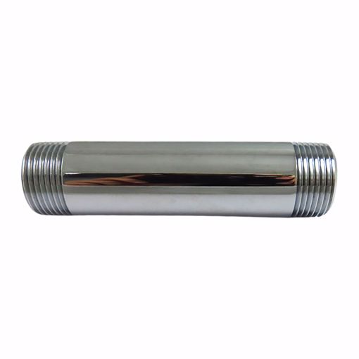 Picture of 3/4" x 5" Chrome Plated Brass Pipe Nipple