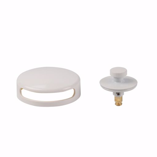 Picture of Snap-On Bathtub Faceplate with Lift and Turn Stopper, White