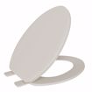 Picture of Bone Standard Plastic Toilet Seat, Closed Front with Cover, Elongated