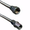 Picture of 3/8" OD (1/4" ID) X 18" Long, 1/2" Female Pipe Thread X 1/2" Male Pipe Thread, Uncoated Corrugated Stainless Steel Gas Connector