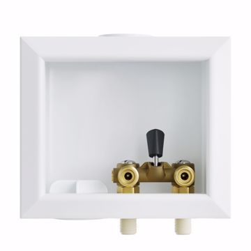 Picture of Washing Machine Box, Quarter Turn Left Outlet with Single Lever Valve, 1/2" CPVC Connection