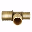 Picture of 1-1/2" x 1" x 1" F1807 Brass PEX Reducing Tee, Bag of 5