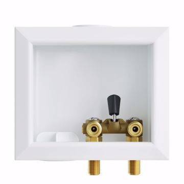 Picture of Washing Machine Box, Quarter Turn Left Outlet with Single Lever Valve, 1/2" MIP/SWT Connection