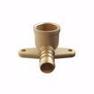 Picture of 1/2" F1807 x FIP Brass PEX 90° Drop Ear Elbow, 2 Ears, Bag of 25