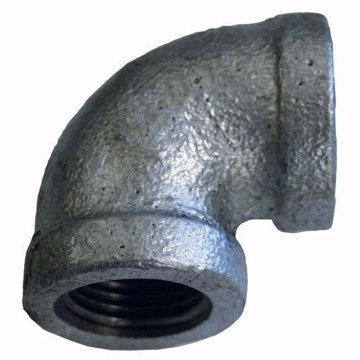 Picture of 1/2" Galvanized Iron 90° Elbow, Banded