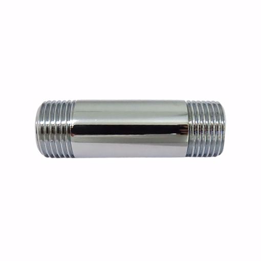 Picture of 3/8" x 1-1/2" Chrome Plated Brass Pipe Nipple