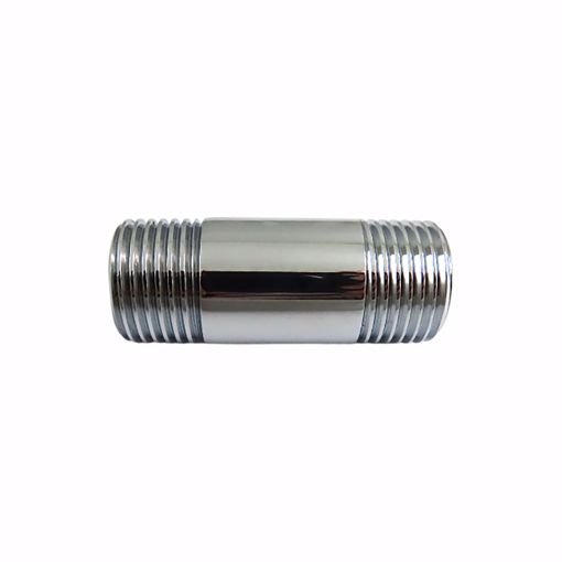 Picture of 1/2" x 3" Chrome Plated Brass Pipe Nipple