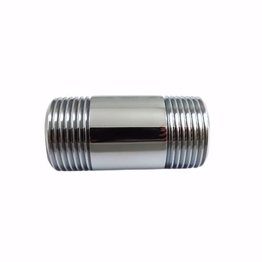 Picture of 3/4" x Close Chrome Plated Brass Pipe Nipple