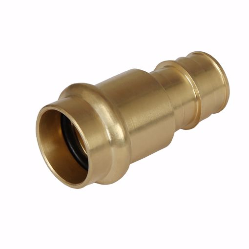 Picture of 1-1/2" F1960 x Brass PEX Copper Press Adapter, Bag of 4