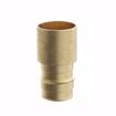 Picture of 3/4" F1960 x 1/2" Female Sweat Brass PEX Adapter, Bag of 25