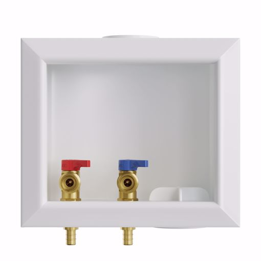 Picture of Washing Machine Box, Quarter Turn Right Outlet, 1/2" PEX F1807 Connection