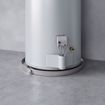Picture of 26" Aluminum Round Water Heater Pan with 1" PVC Fitting