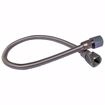 Picture of 3/8" OD (1/4" ID) X 18" Long, 1/2" Female Pipe Thread X 1/2" Female Pipe Thread, Uncoated Corrugated Stainless Steel Gas Connector