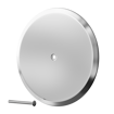 Picture of 10" Stainless Steel Cleanout/Extension Cover, Floor Mount with 4" Bolt (16 Gauge)