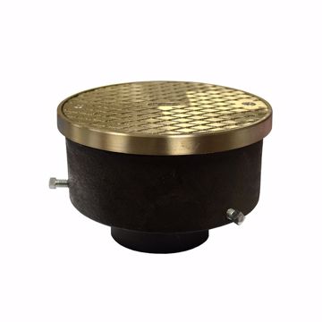 Picture of Adjustable Cleanout with 4" ABS Pipe Fit Cleanout with Nickel Bronze Grout Ring and Cover