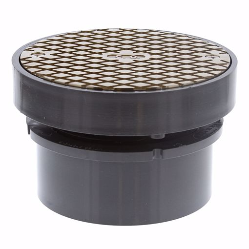 Picture of 4" LevelBest® Complete Hub Fit Cleanout System with 3" Plastic Spud and 5" Nickel Bronze Cover