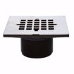 Picture of 2" PVC Spud with 4-1/4" Stainless Steel Stamped Square Strainer