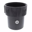 Picture of 3" x 4" Gray PVC Pipe Fit Base with 4" Thread