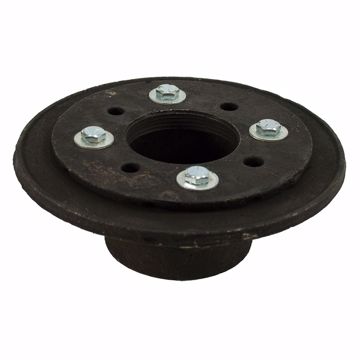 Picture of 2" No Hub Cast Iron Shower Drain with Clamp Ring and Bolts