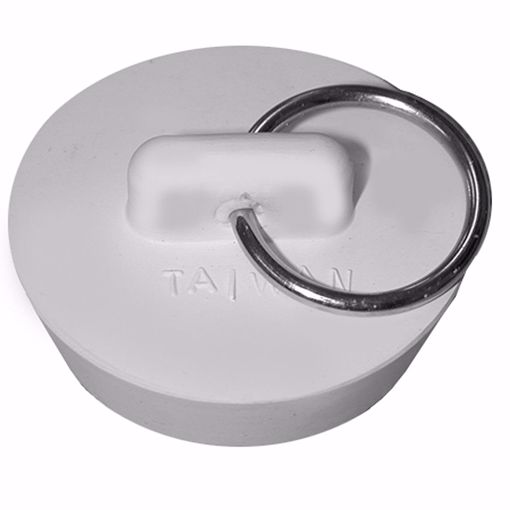 Picture of White Basin and Tub Stopper 1-1/2" Trade Size