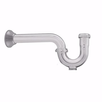 Picture of 1-1/4" Chrome Plated Brass P-Trap 20 Gauge
