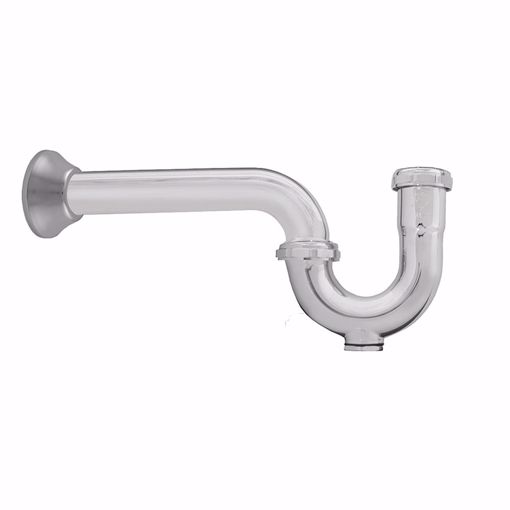 Picture of 1-1/4" Chrome Plated Brass P-Trap 20 Gauge