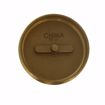 Picture of 4" Slotted Brass Cleanout Plug with 5/16" Tapped Hole