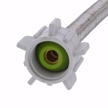 Picture of 3/8" Compression x 7/8" BC x 12" Braided Stainless Steel Toilet Connector