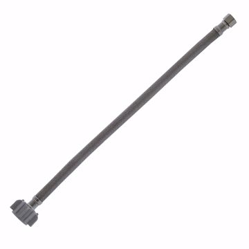 Picture of 3/8" Compression x 7/8" BC x 16" Braided Stainless Steel Toilet Connector