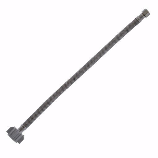 Picture of 3/8" Compression x 7/8" BC x 16" Braided Stainless Steel Toilet Connector