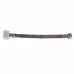 Picture of 1/2" Compression x 7/8" BC x 9" Braided Stainless Steel Toilet Connector