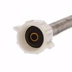 Picture of 1/2" Compression x 7/8" BC x 9" Braided Stainless Steel Toilet Connector