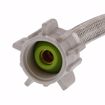Picture of 1/2" Compression x 7/8" BC x 20" Braided Stainless Steel Toilet Connector