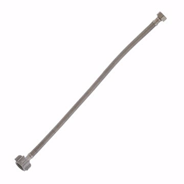 Picture of 1/2" FIP x 7/8" BC x 20" Braided Stainless Steel Toilet Connector