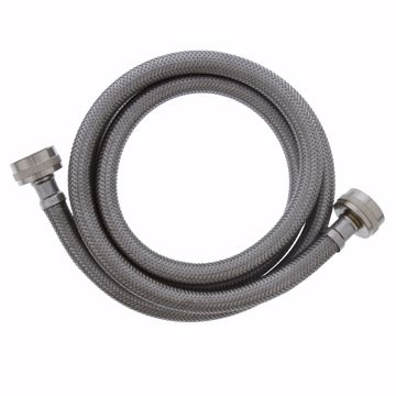 Picture of 3/4" FEM Hose x 3/4" FEM Hose x 60" Braided Stainless Steel Washing Machine Connector