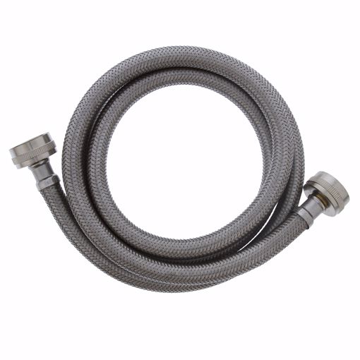 Picture of 3/4" FEM Hose x 3/4" FEM Hose x 60" Braided Stainless Steel Washing Machine Connector