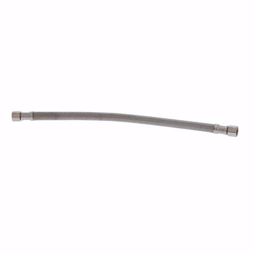 Picture of 1/4" Compression x 1/4" Compression x 12" Braided Stainless Steel Ice Maker Connector