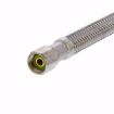 Picture of 1/4" Compression x 1/4" Compression x 12" Braided Stainless Steel Ice Maker Connector