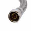 Picture of 1/2" Compression x 3/8" Compression x 48" Braided Stainless Steel Dishwasher Connector with 3/8" MIP 90° Elbow