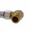 Picture of 1/2" Compression x 3/8" Compression x 48" Braided Stainless Steel Dishwasher Connector with 3/8" MIP 90° Elbow