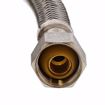 Picture of 1/2" Compression x 3/8" Compression x 60" Braided Stainless Steel Dishwasher Connector with 3/8" MIP 90° Elbow