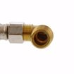 Picture of 1/2" Compression x 3/8" Compression x 72" Braided Stainless Steel Dishwasher Connector with 3/8" MIP 90° Elbow